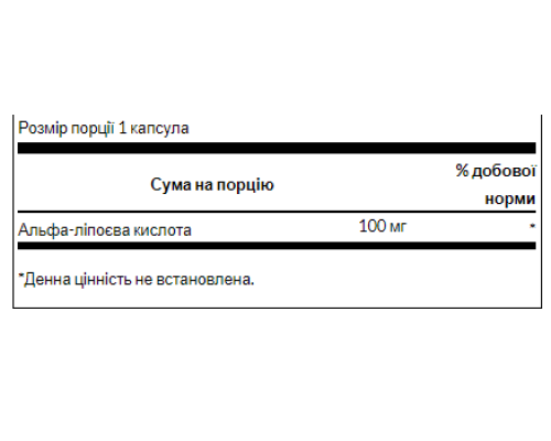 Alpha Lipoic Acid 100 mg - 120caps