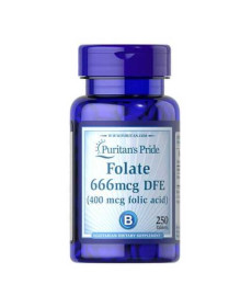 Folate 666mcg DFE (Folic Acid 400 mcg) - 250 Tablets