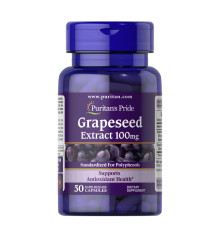 Екстракт виноградних кісточок (Grapeseed Extract) 100мг - 50капсул