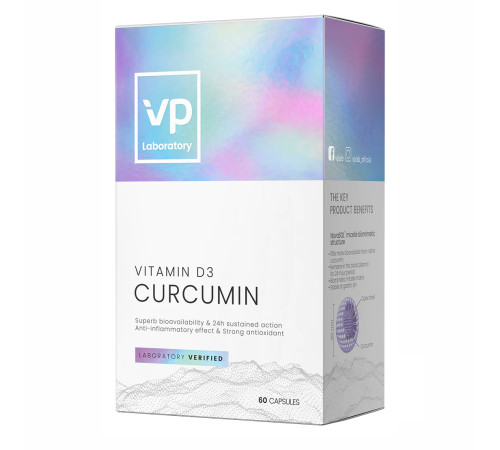 Curcumin + D3 500 mg - 60 caps Curcumin + D3 500 mg - 60 caps