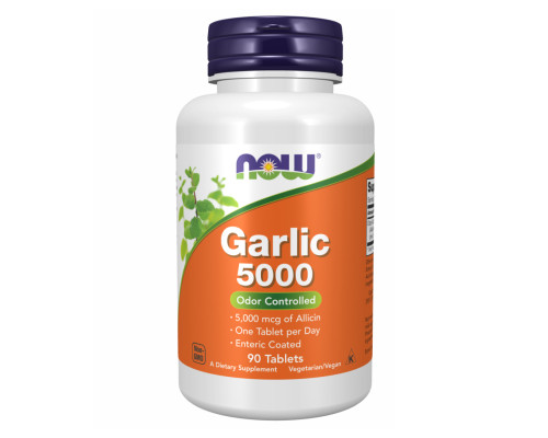 Garlic 5000 Enteric Now Foods - 90 tabs