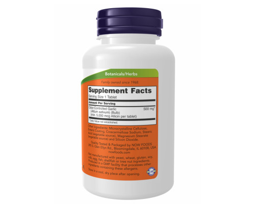 Garlic 5000 Enteric Now Foods - 90 tabs