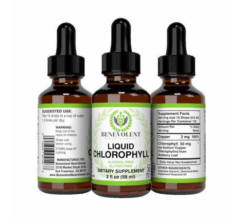 Liquid Chlorophyll Benevolent - 2fl oz 59ml