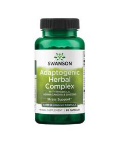 Adaptogenic Herbal Complex (Rhodiola Ashwagandha Ginseng) - 60caps