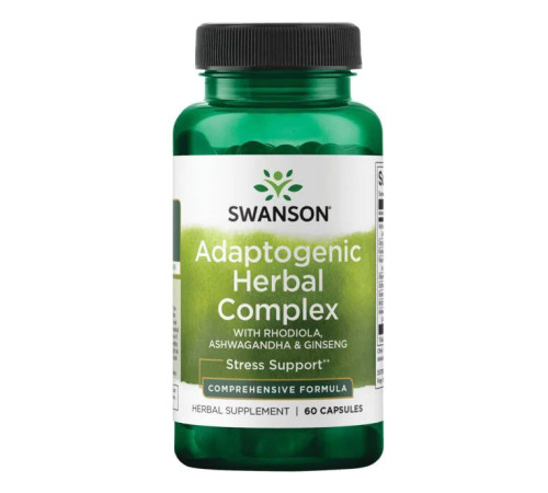 Adaptogenic Herbal Complex (Rhodiola Ashwagandha Ginseng) - 60caps Adaptogenic Herbal Complex (Rhodiola Ashwagandha Ginseng) - 60caps
