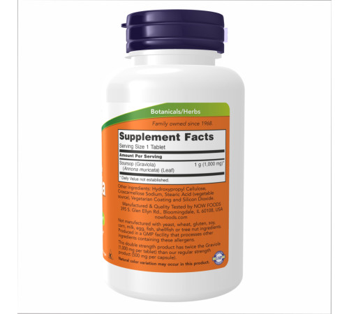 Graviola Now Foods 1000 mg - 90 tabs Graviola Now Foods 1000 mg - 90 tabs