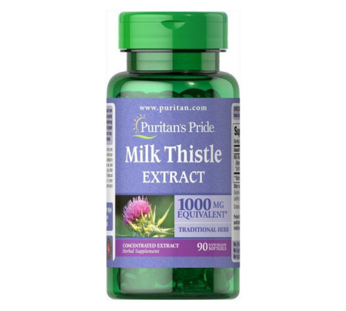 Milk Thistle 4:1 Extract 1000mg - 90softgels. Milk Thistle 4:1 Extract 1000mg - 90softgels.