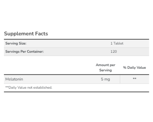 Melatonin Now Foods 5 mg - 120 tabs