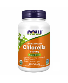 Organic Chlorella Now Foods 500mg - 200 tabs