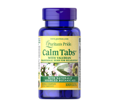 Calm Tabs Valerian Passion Flower Hops - 100tabs Calm Tabs Valerian Passion Flower Hops - 100tabs