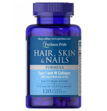 Hair, Skin and Nails Formula Type 1 and 3 Collagen - 120 caps