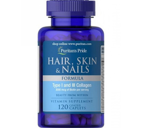 Hair, Skin and Nails Formula Type 1 and 3 Collagen - 120 caps Hair, Skin and Nails Formula Type 1 and 3 Collagen - 120 caps