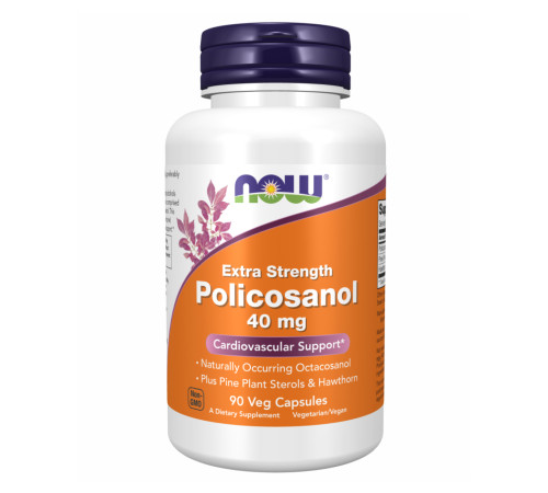 Policosanol Now Foods 40mg Plus - 90 vcaps