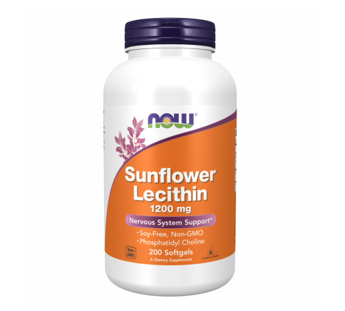 Соняшниковий лецитин (Sunflower Lecithin) 1200мг - 200 капсул