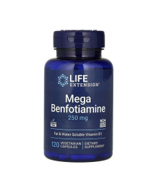 Бенфотіамін Mega Benfotiamine 250мг  - 120 капсул