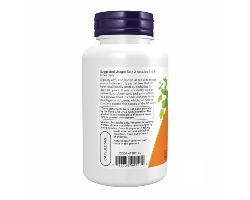 Slippery Elm New Foods 400 mg - 100 vcaps