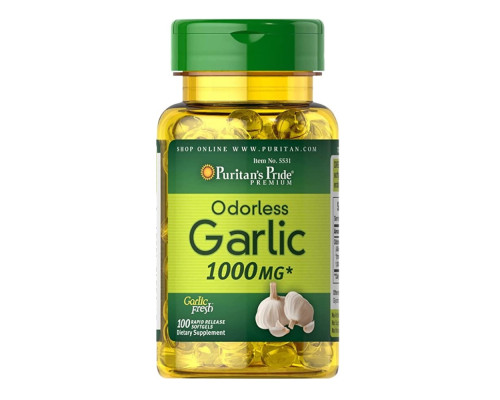 Odorless Garlic 1000 mg - 100 Rapid Release softgels