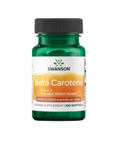 Beta-Carotene 25,000 IU (7,500 mcg RAE) - 100 Sgels