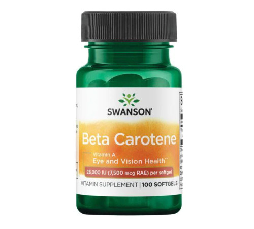 Beta-Carotene 25,000 IU (7,500 mcg RAE) - 100 Sgels Beta-Carotene 25,000 IU (7,500 mcg RAE) - 100 Sgels