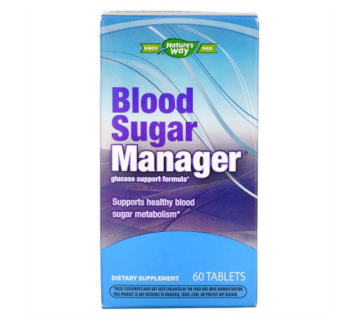 Blood Sugar Manager Nature's Way - 60 tabs Blood Sugar Manager Nature's Way - 60 tabs