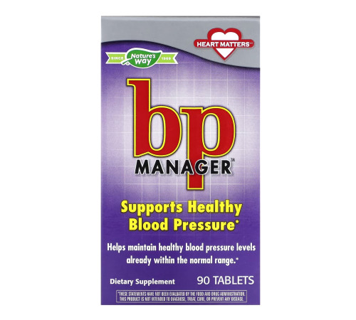 BP Manager Nature's Way - 90 tabs BP Manager Nature's Way - 90 tabs