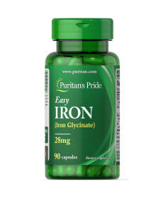 Easy Iron 28 mg (Iron Glycinate) - 90 Capsules