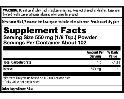 Inositol 550mg - 4oz