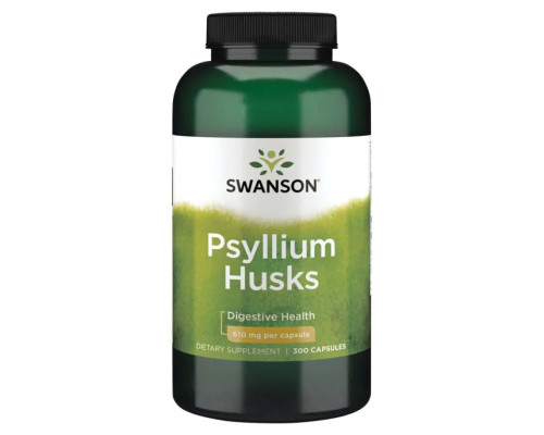 Лушпиння подорожника Psyllium Husks 610мг - 300 капсул