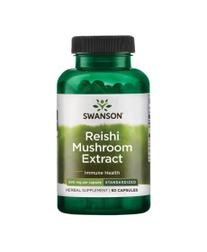 Екстракт гриба Рейші Reishi Mushroom Extract Standardized 500мг - 90 капсул