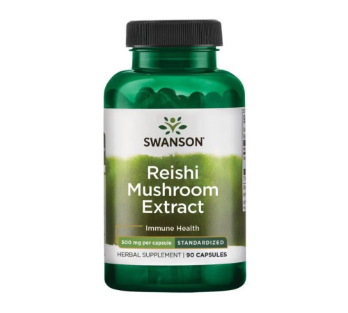 Екстракт гриба Рейші Reishi Mushroom Extract Standardized 500мг - 90 капсул