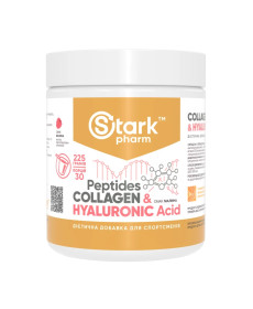 Пептиди колагену Collagen Peptides & Hyaluronic Acid - 225г Малина