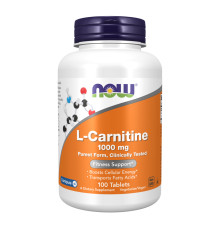 L-карнітин Carnitine Tartrate 1000мг - 100 таблеток