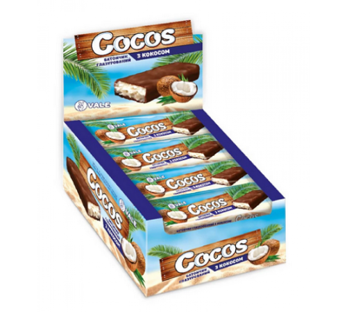 Кокосові батончики Cocos Bar - 25x35г