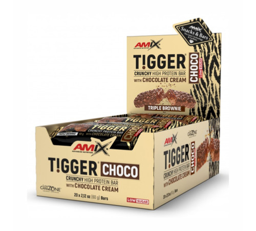 Tigger Zero Choco Protein Bar - 20x60g Triple Brownie