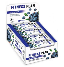 Батончики мюслі Fitness Plan Muesli Bar - 30x25г Чорниця