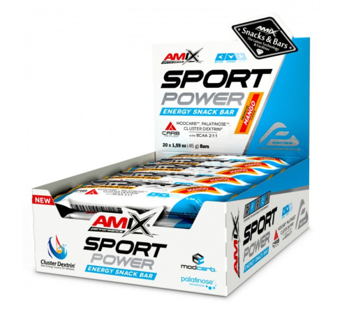 Sport Power Energi Snack Bar Amix - 20x45g Tropical Mango