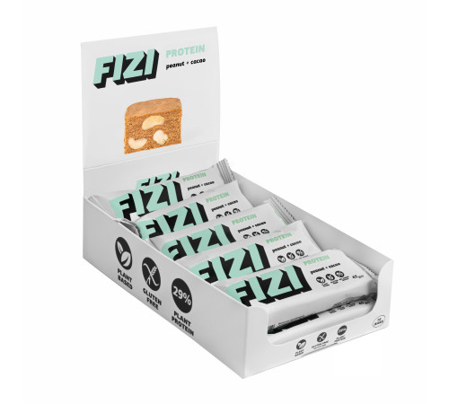 FIZI Protein Bar - 10х45g Peanut-Сacao