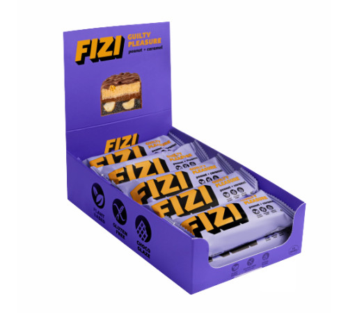 FIZI Chocolate Bar - 10х45g Peanut-Caramel