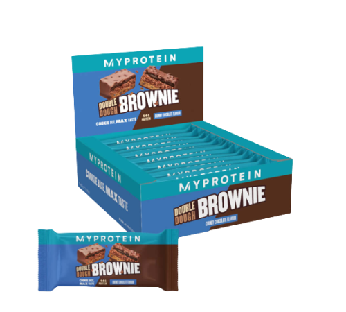 Double Dough Brownie - 12x60g Chunky Chocolate Double Dough Brownie - 12x60g Chunky Chocolate