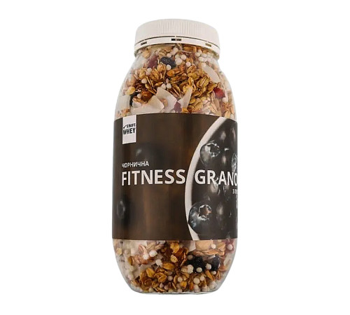 Фітнес гранули Fitness Granola - 450г Чорниця з протеїном