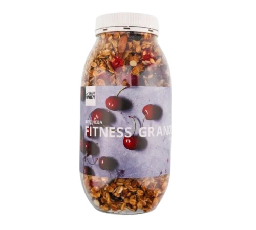 Фітнес гранули Fitness Granola - 450г Вишня з білком