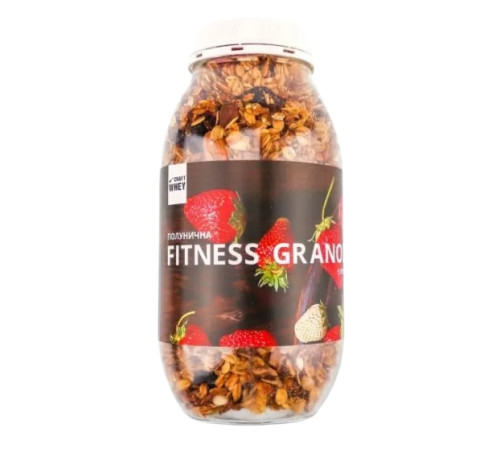 Фітнес гранули Fitness Granola - 450г Полуниця з білком