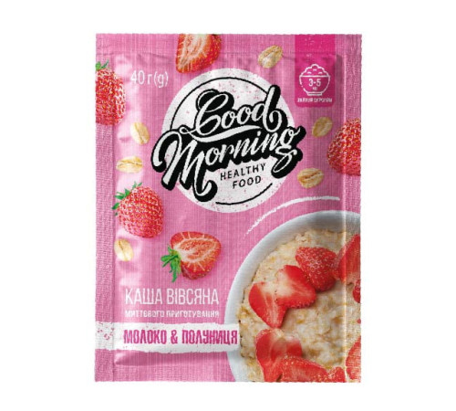 Good Morning Oatmeal - 30х40g Milk Strawberry