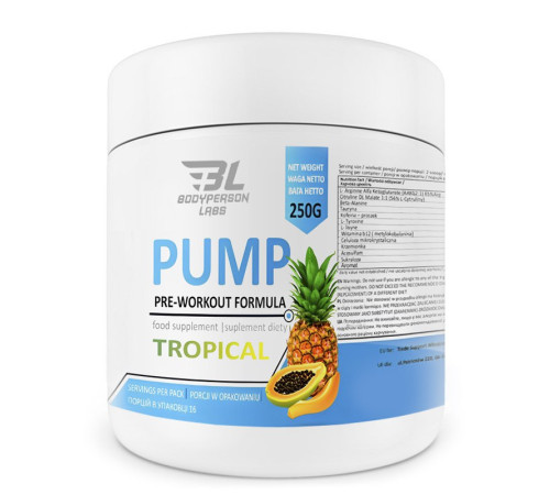 Pre-Workout Formula - 250g Tropical