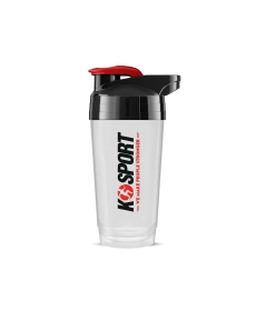 Шейкер SHAKER 700 мл K-SPORT SHK002, білий/прозорий