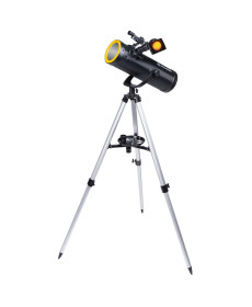 Телескоп Bresser Solarix 114/500 AZ Carbon з сонячним фільтром і адаптером для смартфона (4614505)