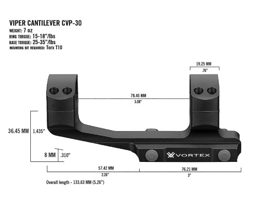 Кріплення Vortex Pro 30mm Cantilever mount (CVP-30)