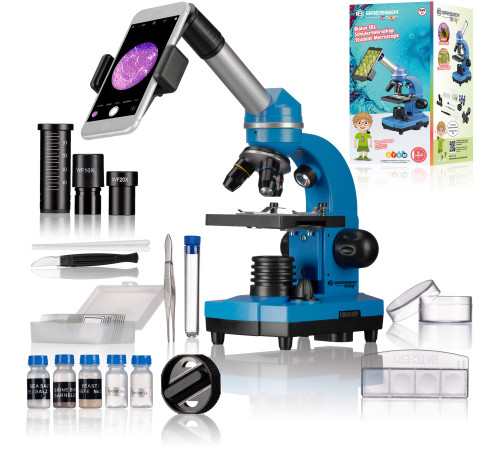 Мікроскоп Bresser Junior Biolux SEL 40x-1600x Blue з адаптером для смартфона (8855600WXH000) Мікроскоп Bresser Junior Biolux SEL 40x-1600x Blue з адаптером для смартфона (8855600WXH000)