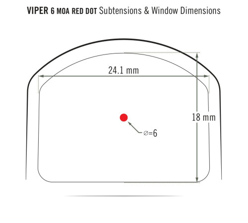 Приціл коліматорний Vortex Viper Red Dot 6 MOA (VRD-6)