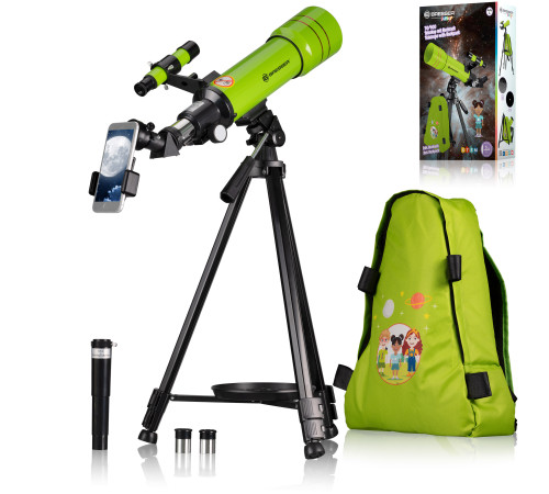 Телескоп Bresser Junior 70/400 Green з адаптером для смартфона + рюкзак (8850610B4K000) Телескоп Bresser Junior 70/400 Green з адаптером для смартфона + рюкзак (8850610B4K000)